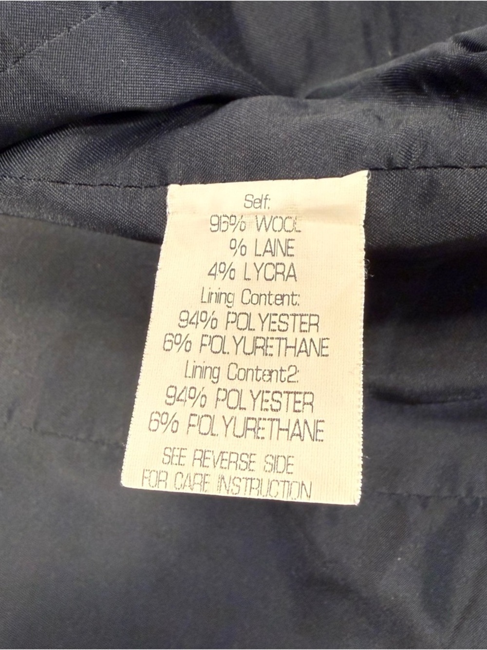 Theory Wool Single Breasted Blazer Navy Single Button Tailored Jacket Size 12 - Picture 13 of 14